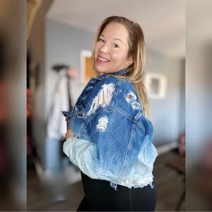 American Eagle Outfitters Blue Jean Jacket